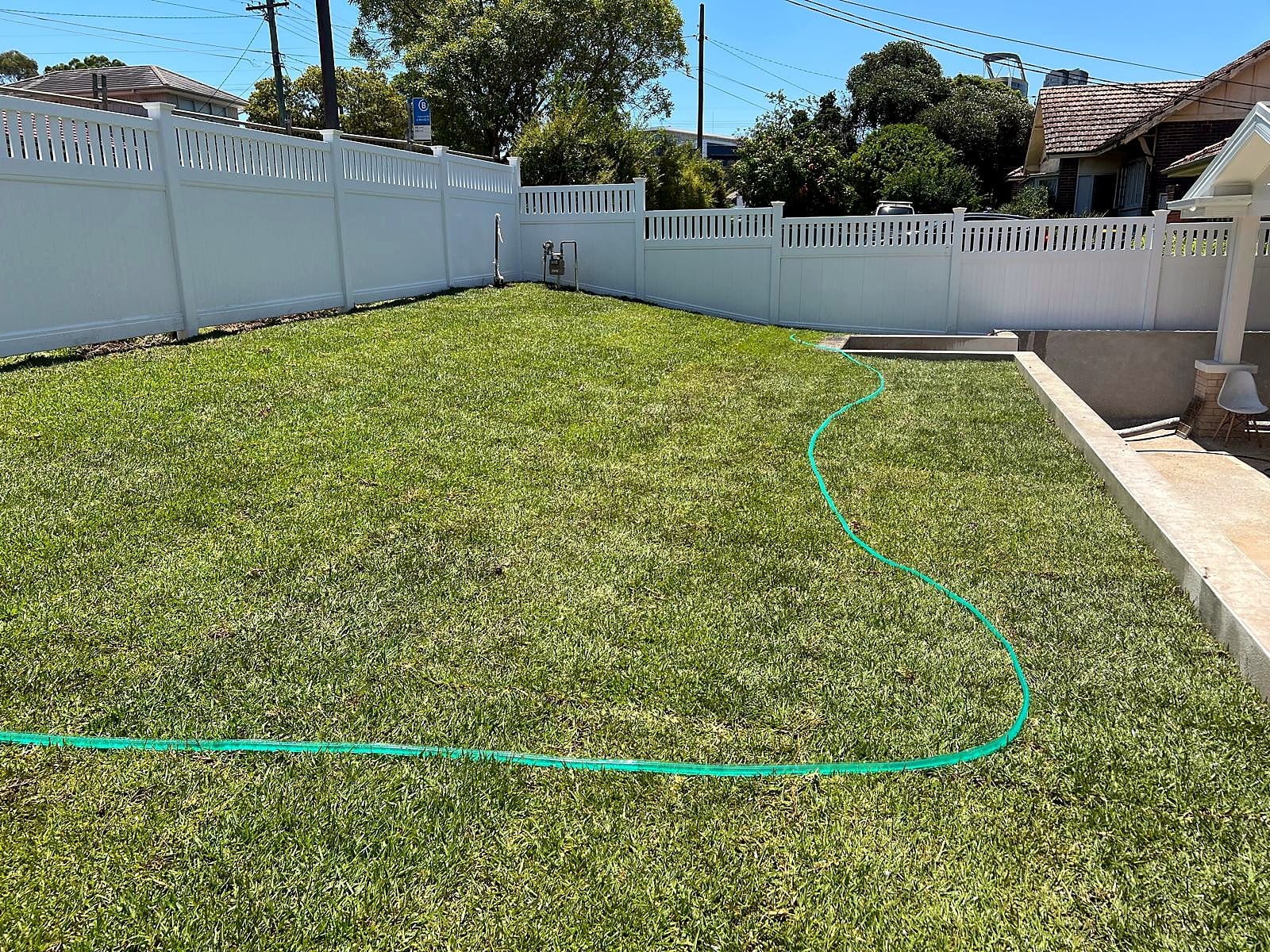 Natural turf installed through the Turramurra side lawn