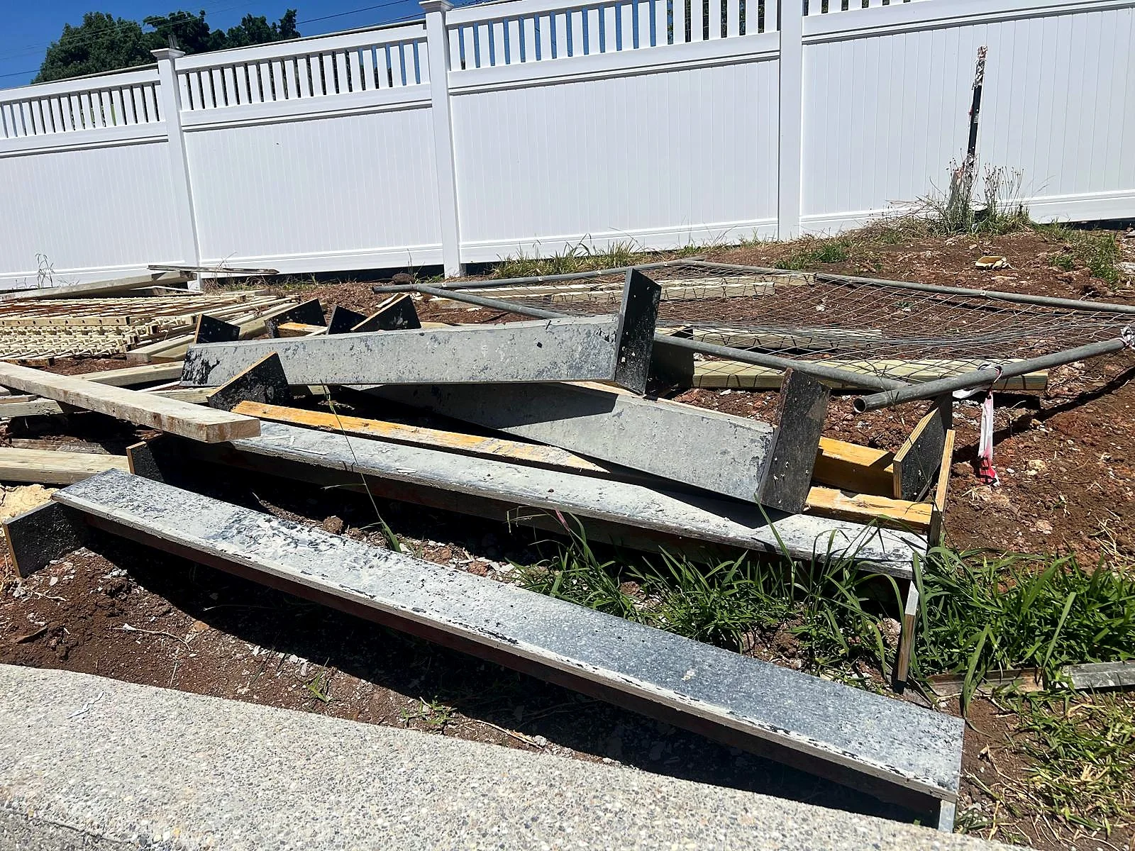 Turramurra lawn area during early preparation work